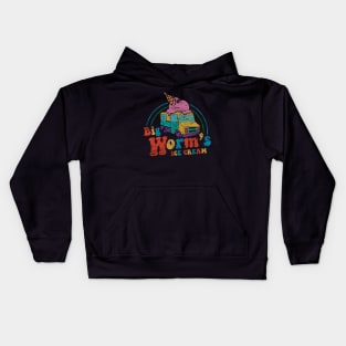 Big Worm's Ice Cream Vintage Kids Hoodie